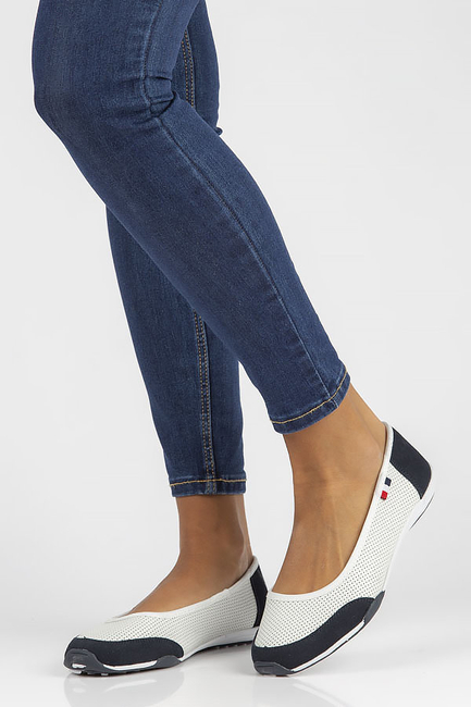 Leather shoes Filippo DP142/22 WH NV white-navy