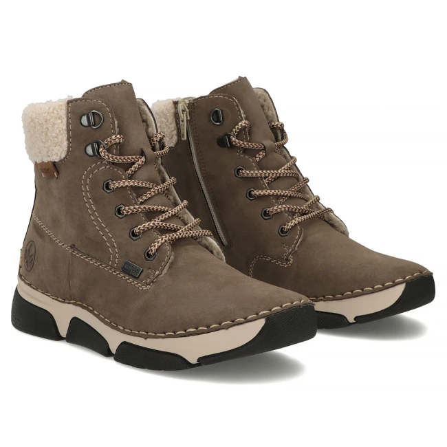 Leather boots Rieker 45925-25 brown
