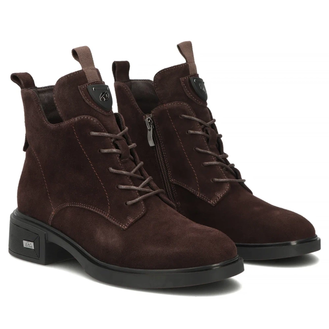 Skórzane botki Filippo DBT7952/26 D BR brązowe
