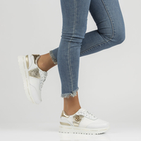 Leather Sneakers Filippo DP3688/22 WH GO white
