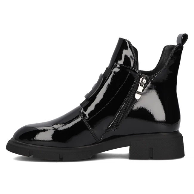 Leather ankle boots Filippo DBT6571/24 BK black