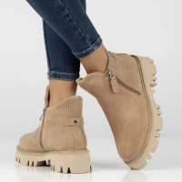 Leather ankle boots Filippo DBT4909/23 BE beige