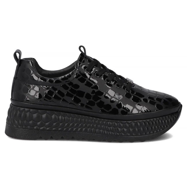 Leather sneakers Filippo DP7284/25 BK black