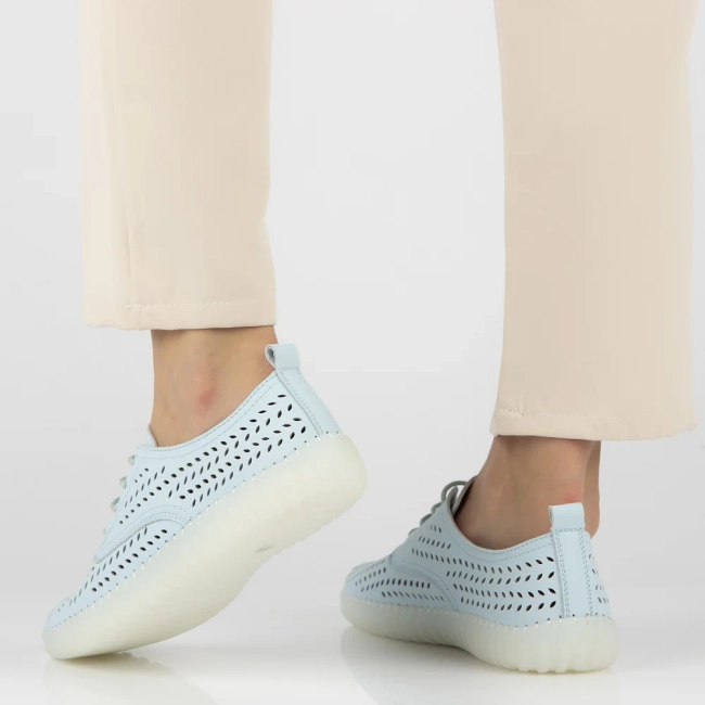 Leather shoes Filippo DP6064/24 BL blue