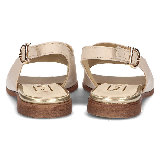 Skórzane sandały Filippo 116 beżowe