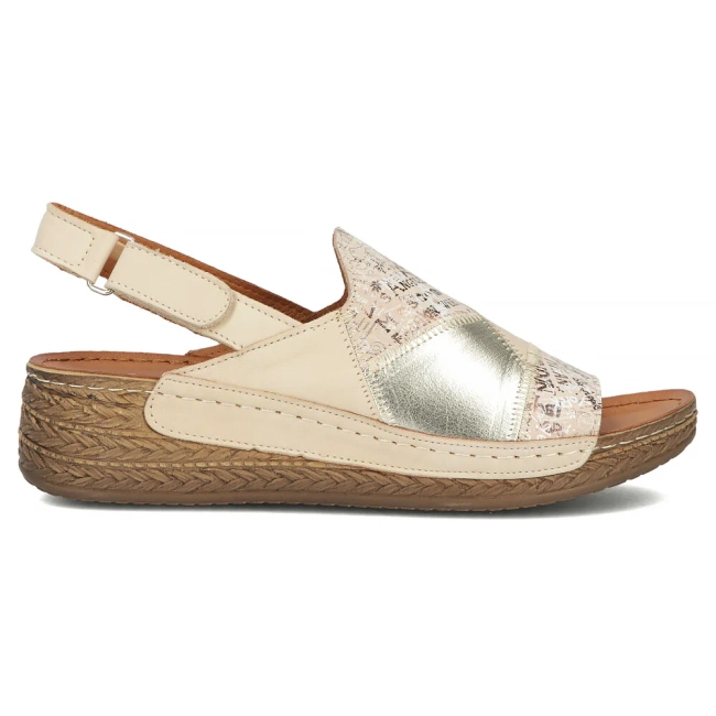 Leather sandals Maciejka L7067-04/00-1 beige