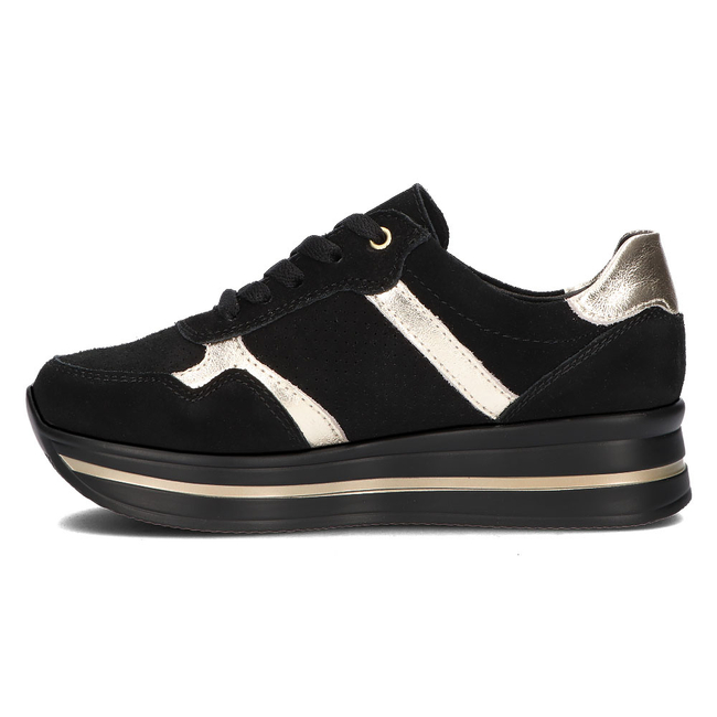 Leather sneakers Filippo DP2004/21 BK black