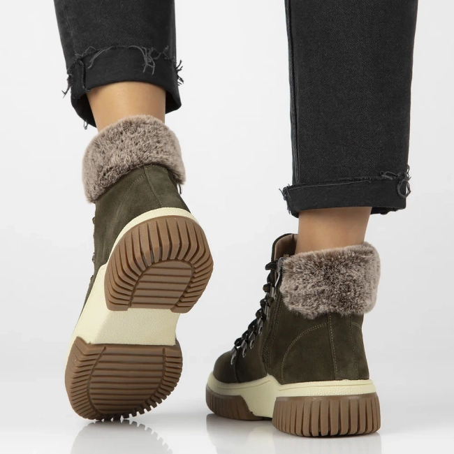 Skórzane trzewiki Filippo DBT6489/24 KH khaki