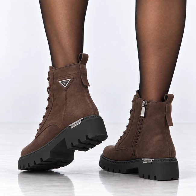 Skórzane botki Filippo DBT8063/26 D BR brązowe