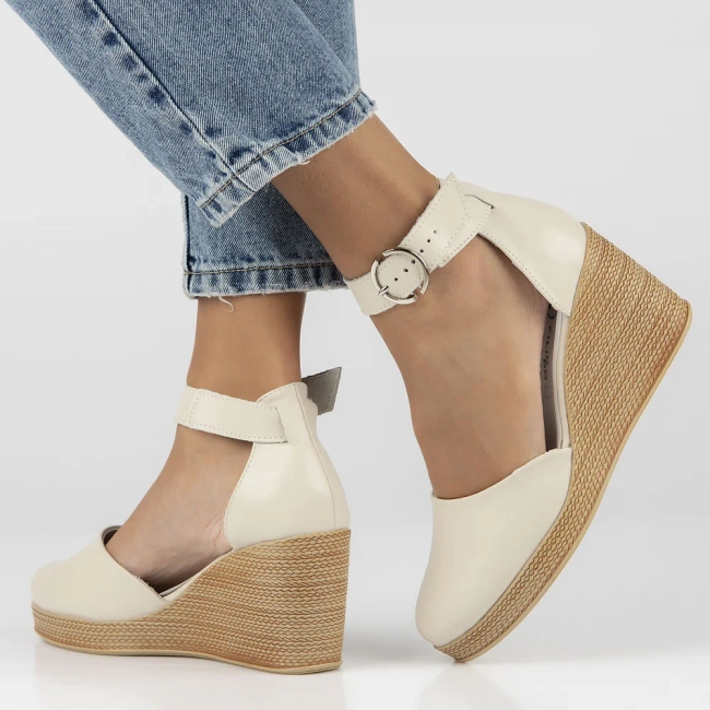 Leather shoes Filippo DP3519/24 BE beige