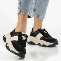 Leather sneakers Filippo DP7113/25 BK black