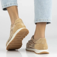 Leather sneakers Filippo DP7720/26 BE beige