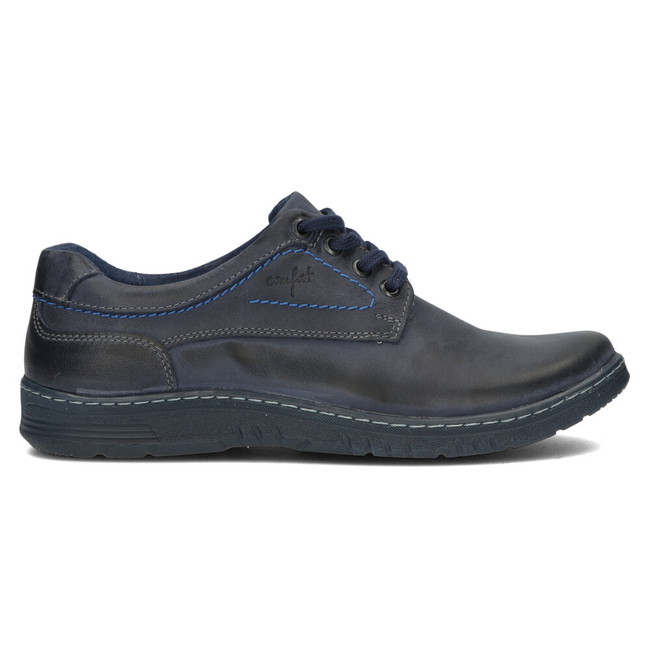 Skórzane półbuty Filippo 921 granatowe