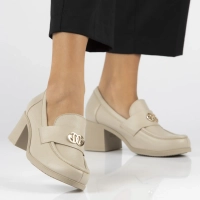 Leather shoes Filippo 20171 taupe