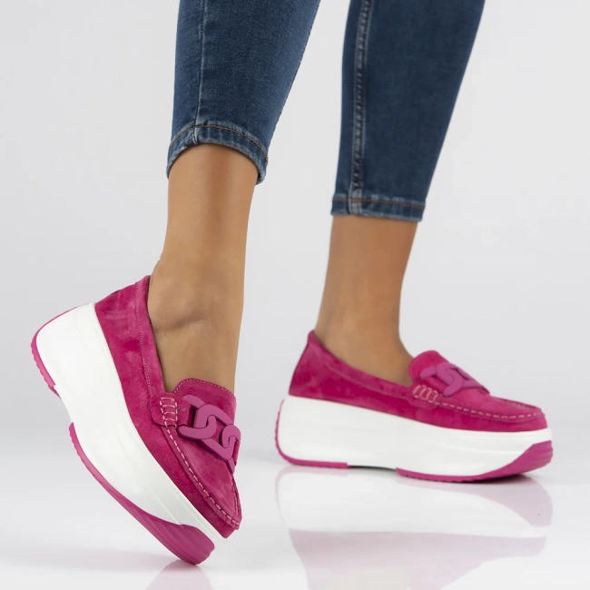 Leather shoes Filippo DP6132/25 FH pink