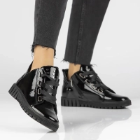 Leather ankle boots Filippo DBT3197/25 BK black