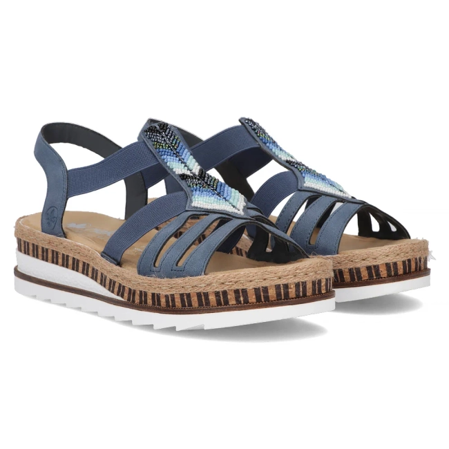 Sandals Rieker V7909-12 blue