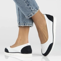 Leather shoes Filippo DP4524/25 WH NV white navy