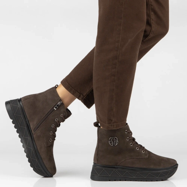 Leather ankle boots Filippo DBT8078/26 D BR brown