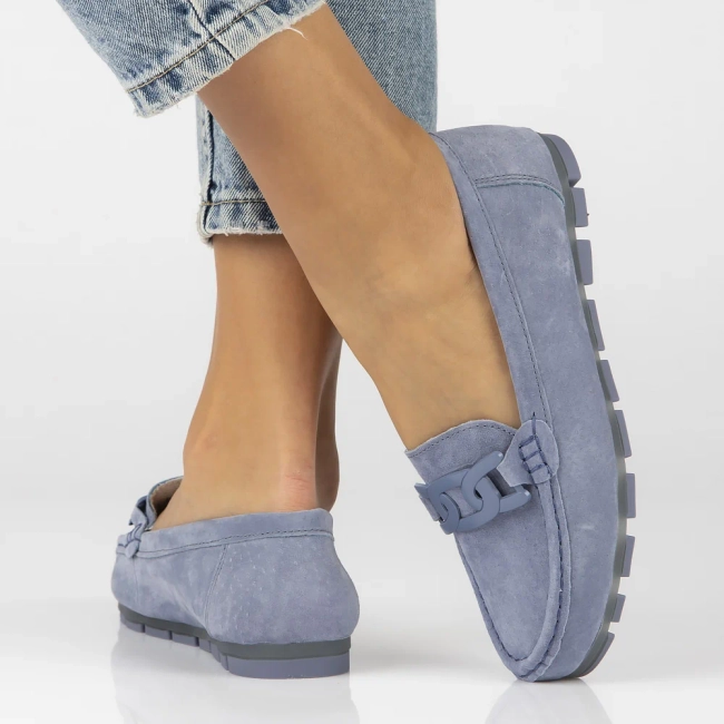 Leather loafers Filippo DP3630/24 BL blue