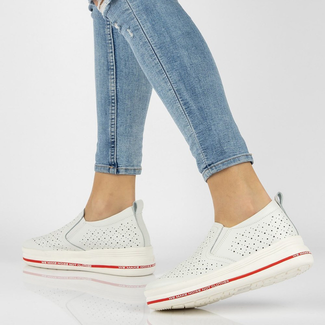 Leather Shoes Filippo DP2009/21 WH white