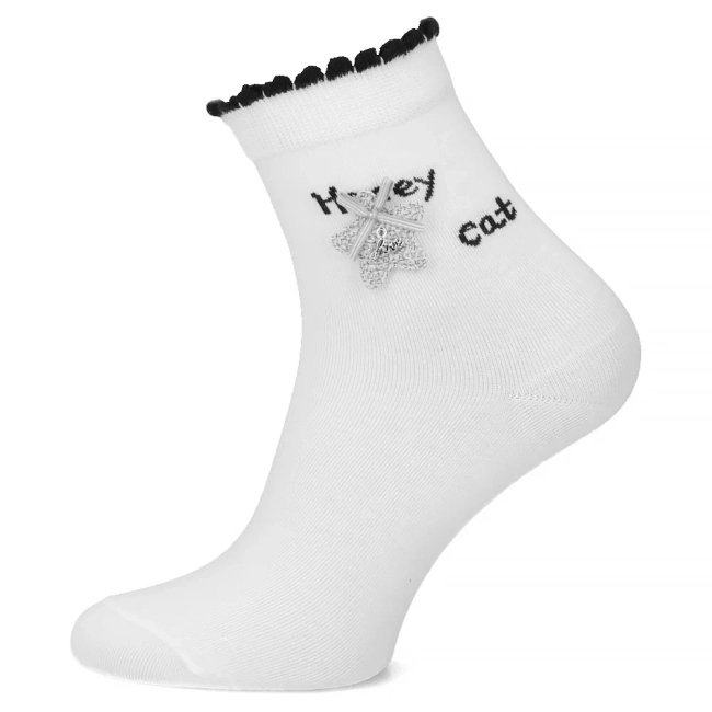 Women's Socks cream LM23-204 star