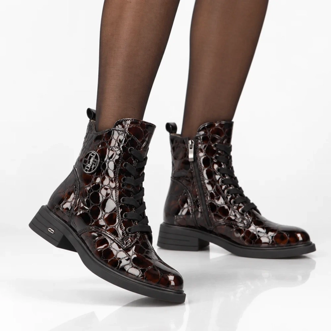 Leather ankle boots Filippo DBT7965/26 BR CR brown