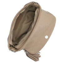 Handbag Toscanio Leather Messenger Bag C262 beige