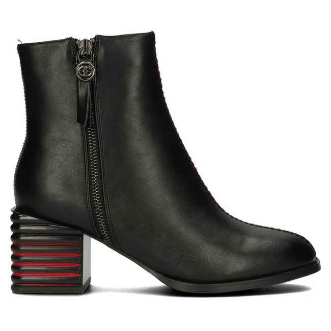 Botki Filippo na słupku DBT4102/22 BK czarne