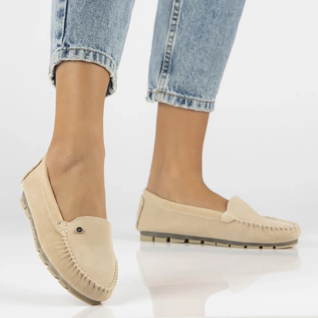 Leather loafers Filippo DP2037/25 BE beige