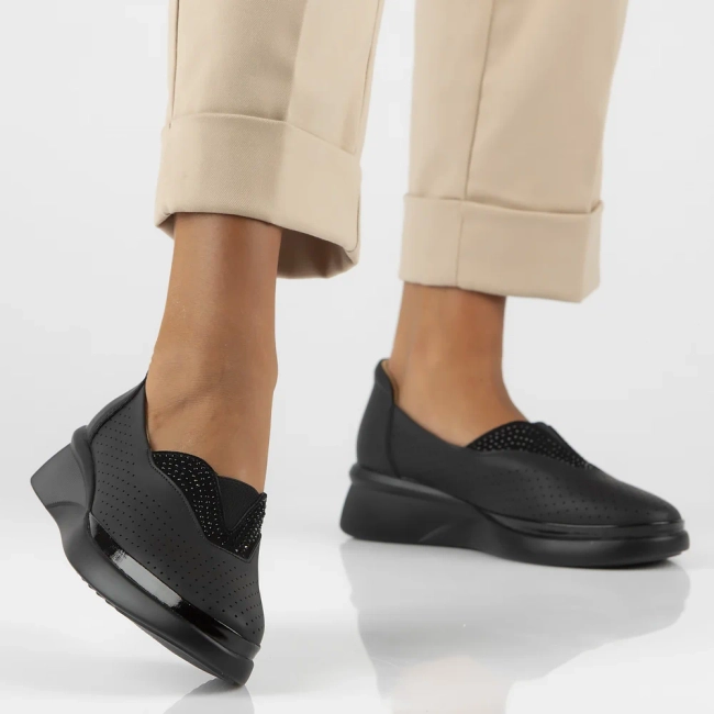 Leather shoes Filippo DP6208/24 BK black