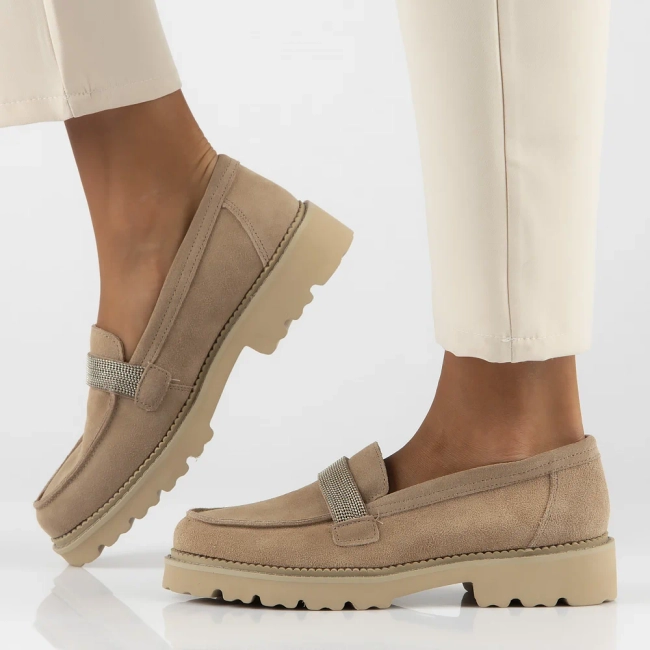 Leather shoes Filippo DP6214/24 BE beige