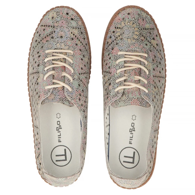 Leather shoes Filippo DP6830/25 MLT multicolor