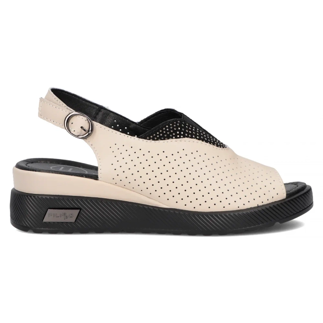 Leather sandals Filippo DS6145/25 BE beige