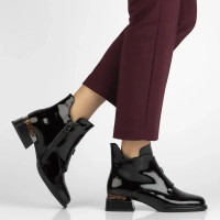 Leather ankle boots Filippo DBT7387/25 BK black