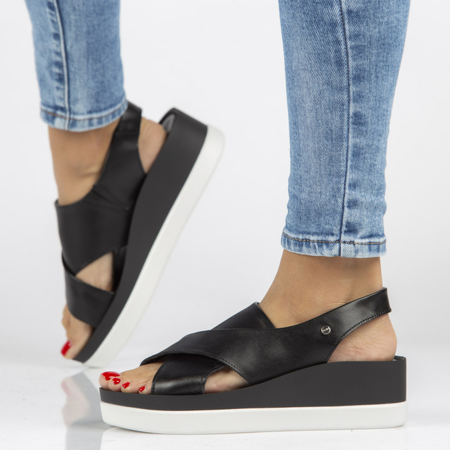 Leather sandals Filippo 40256 black