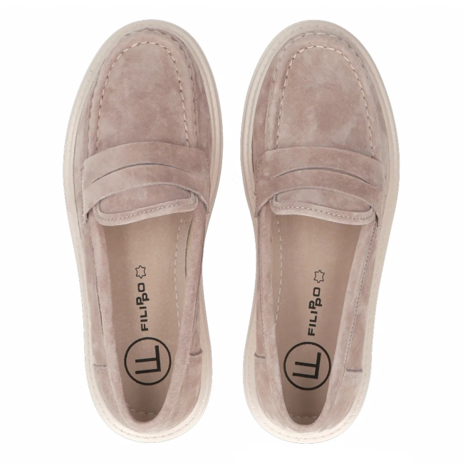 Leather shoes Filippo DP6152/24 BE beige