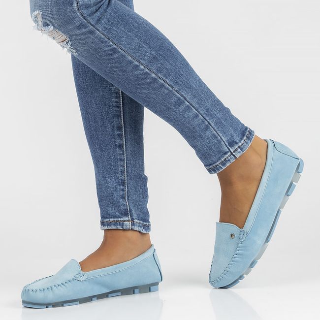 Leather loafers Filippo DP2037/23 BL blue