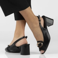 Leather sandals Filippo DS7820/26 BK black