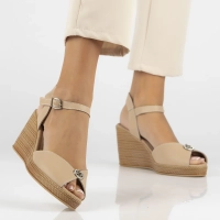 Leather sandals Filippo DS6026/24 BE beige