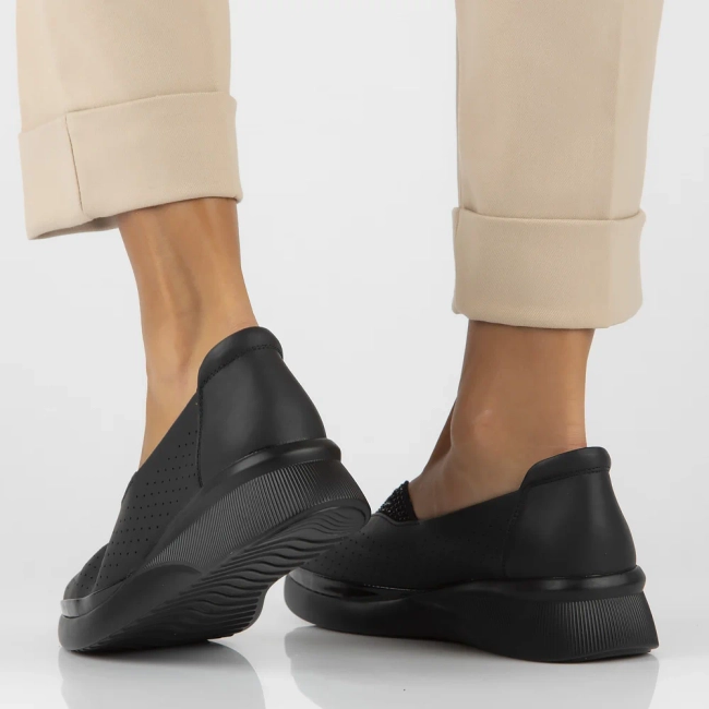 Leather shoes Filippo DP6208/24 BK black