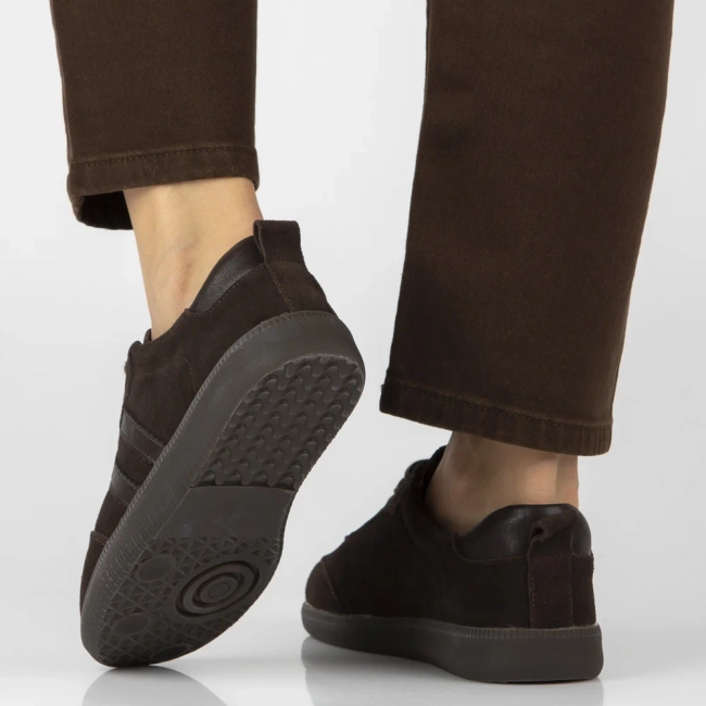 Skórzane sneakersy Filippo DP8286/26 D BR brązowe