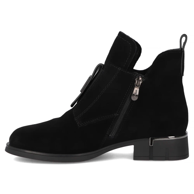 Leather ankle boots Filippo DBT7244/25 BK black