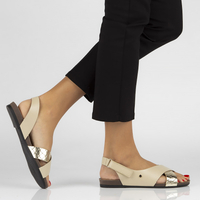 Leather sandals Filippo 40141 beige