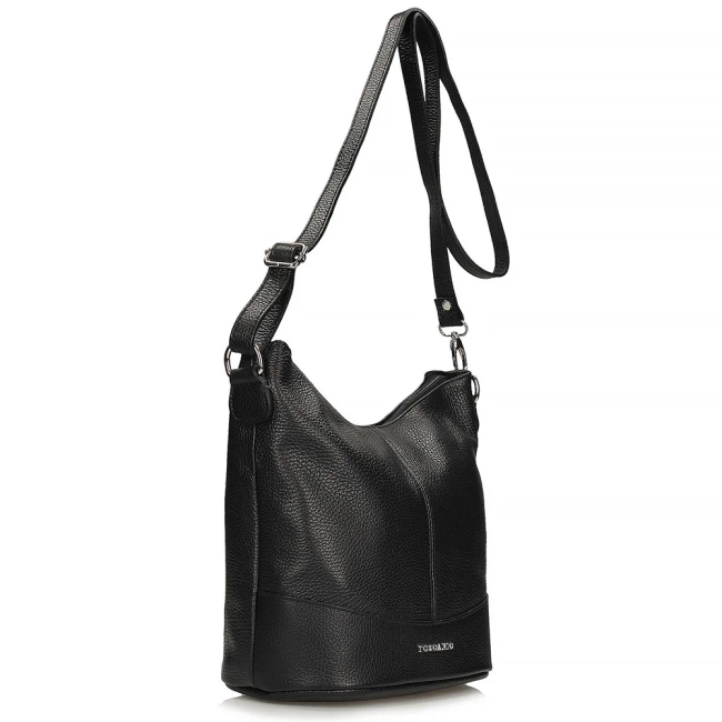 Leather handbag Toscanio 16176 black
