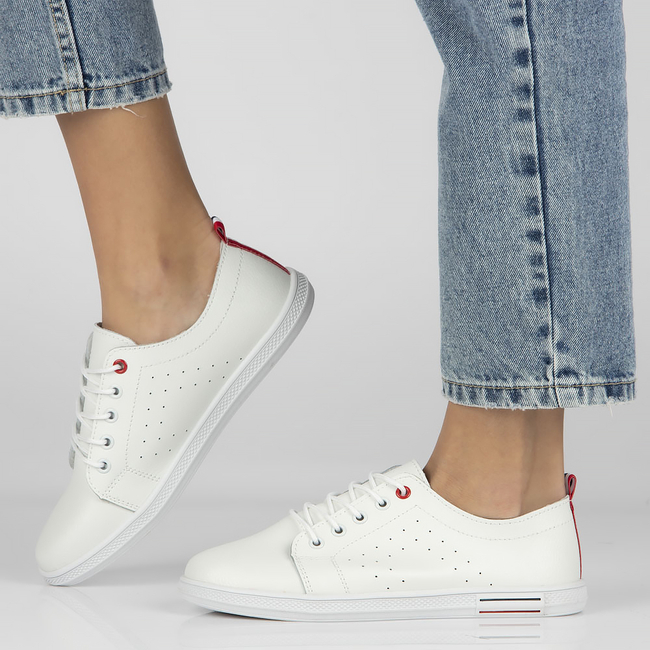 Leather shoes Filippo DP3508/23 WH white