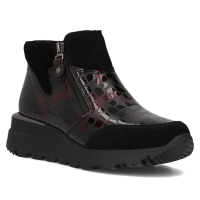 Leather ankle boots DBT6348/24 BG burgundy