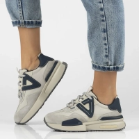 Leather sneakers Filippo DP6523/24 GR grey