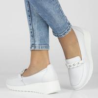 Leather shoes Filippo DP3632/23 WH white