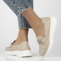 Leather shoes Filippo DP6763/25 BE beige